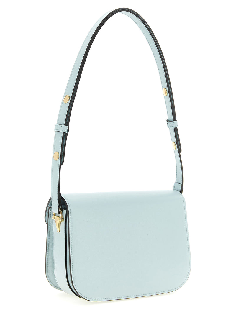 Gucci Horsebit 1955 Blue Calfskin Shoulder Bag