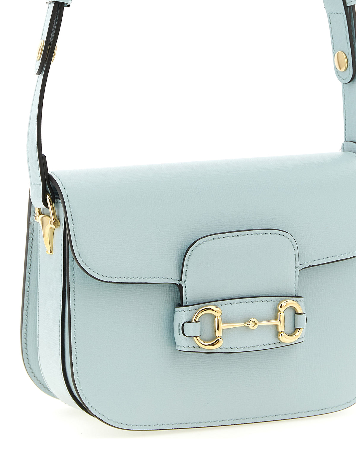 Sac à bandoulière en cuir de veau bleu Gucci