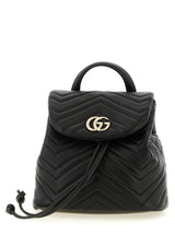 Sac à dos Gucci en cuir d'agneau noir