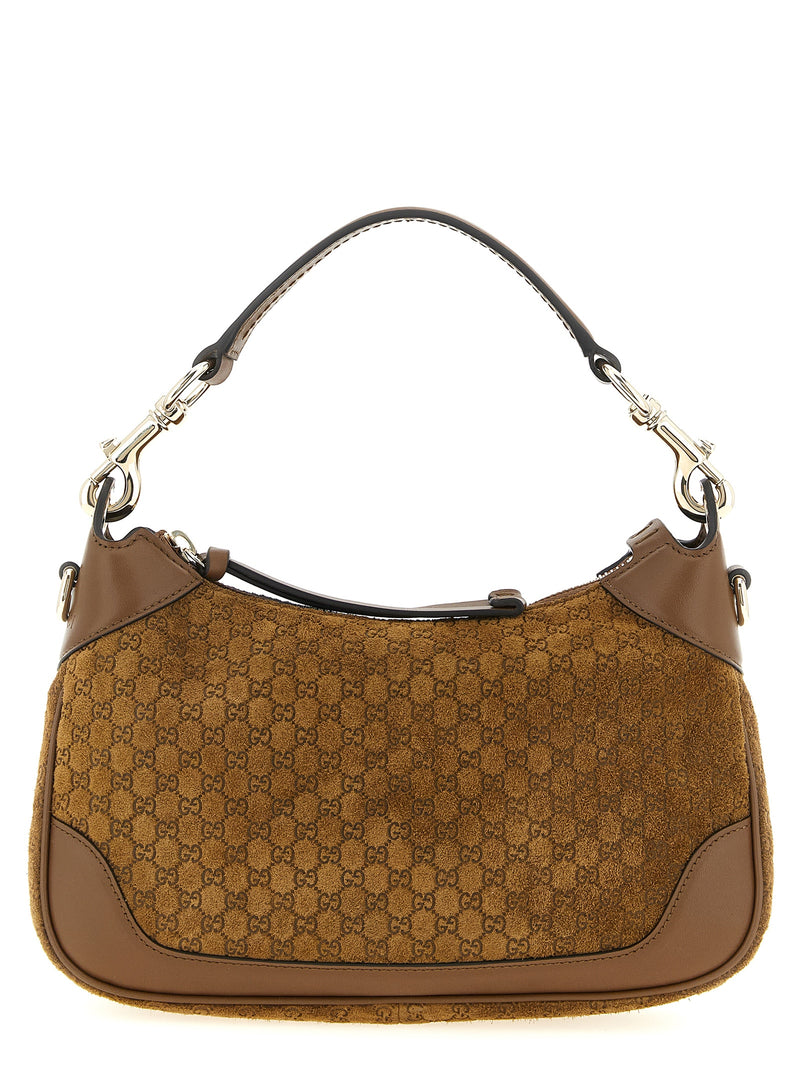 Sac à bandoulière Gucci en cuir de veau marron