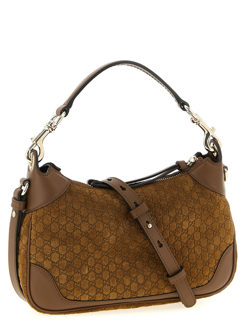 Sac à bandoulière Gucci en cuir de veau marron