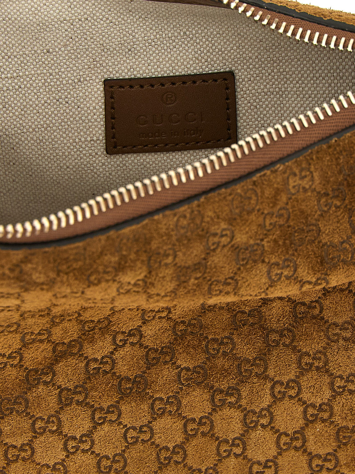 Sac à bandoulière Gucci en cuir de veau marron