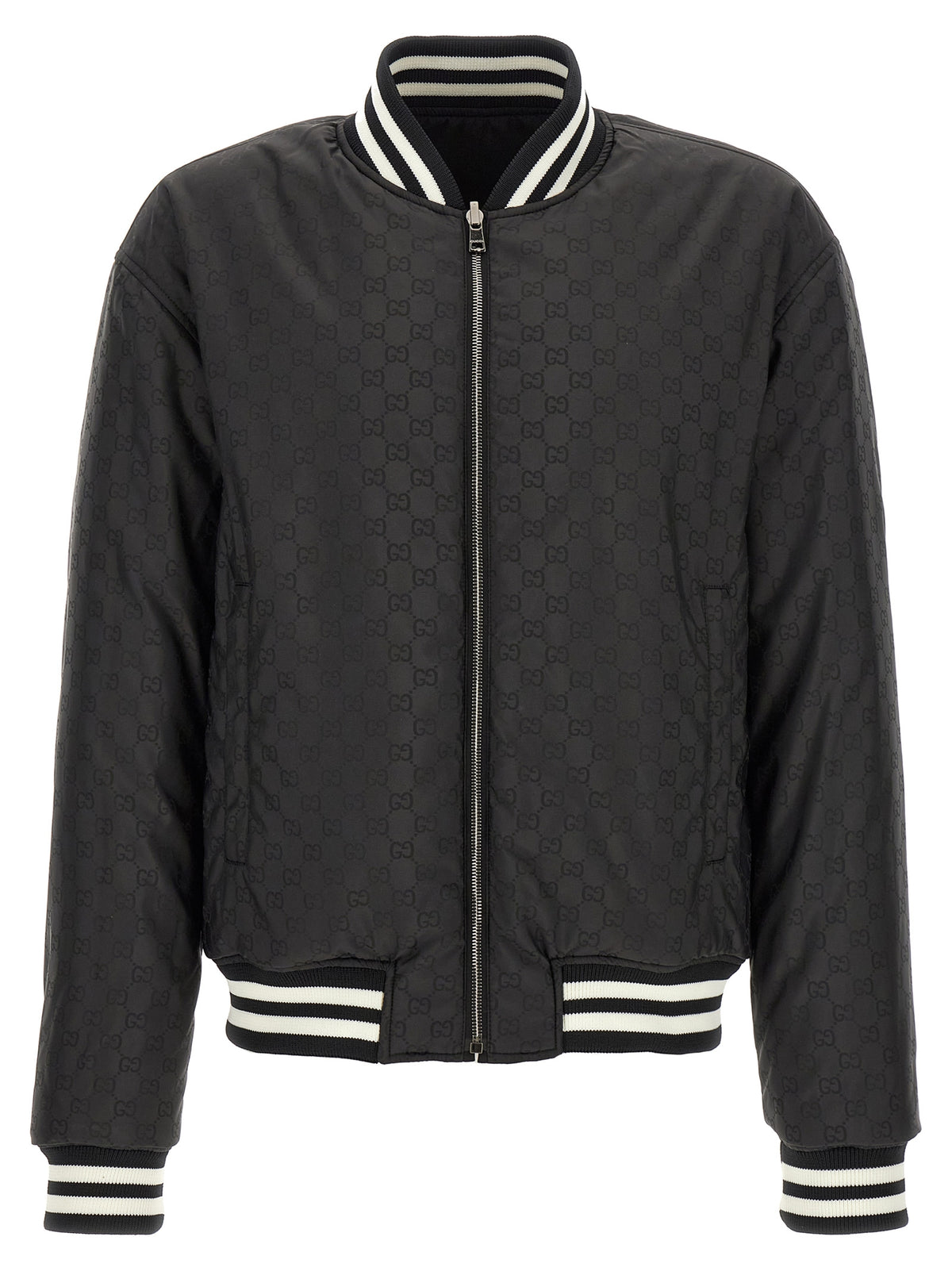 Blouson bombardier bicolore en polyester Gucci