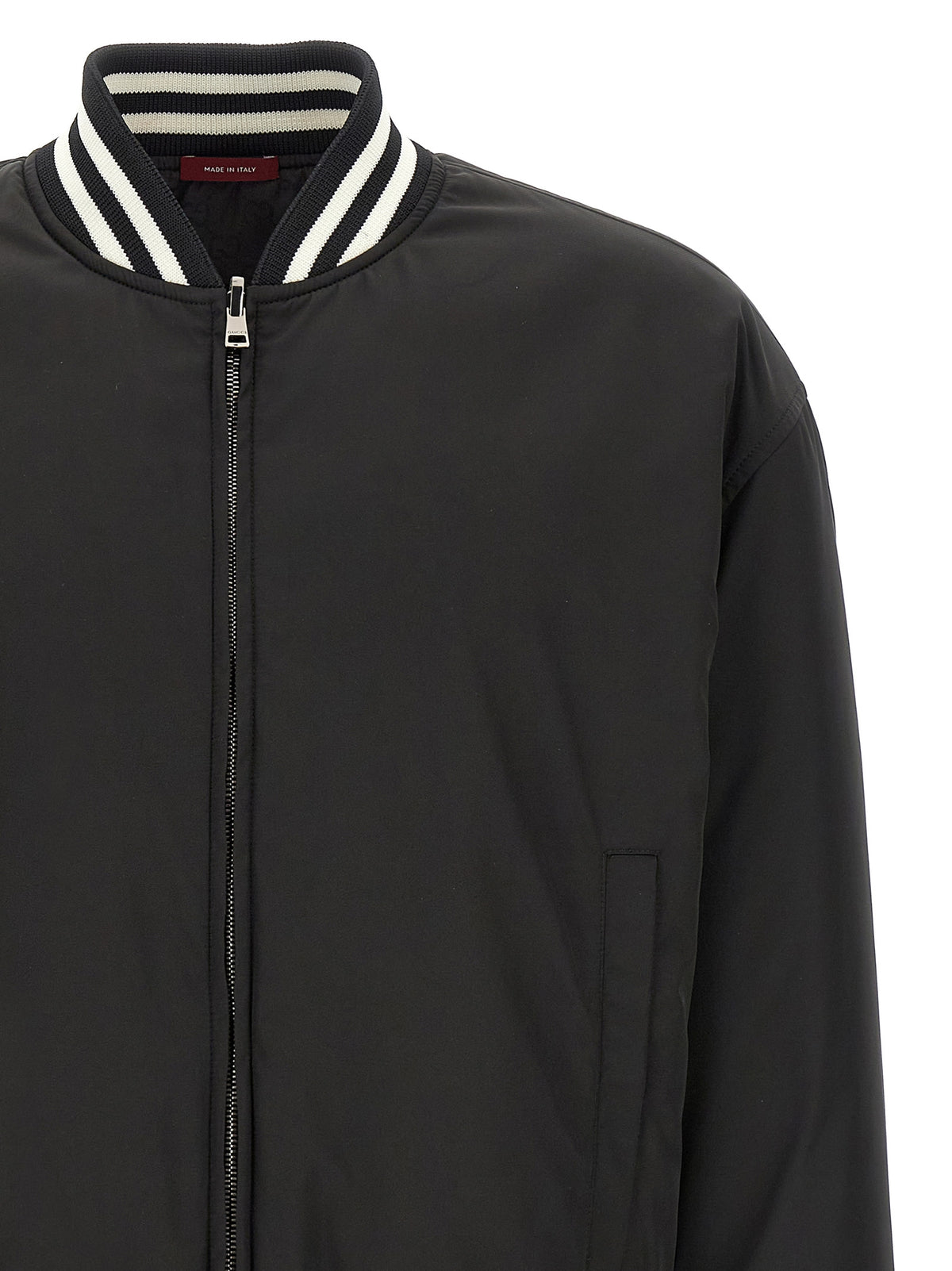 Blouson bombardier bicolore en polyester Gucci