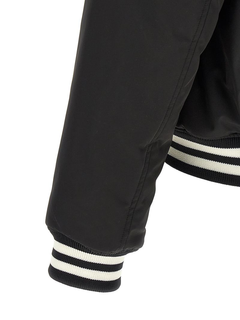 Blouson bombardier bicolore en polyester Gucci