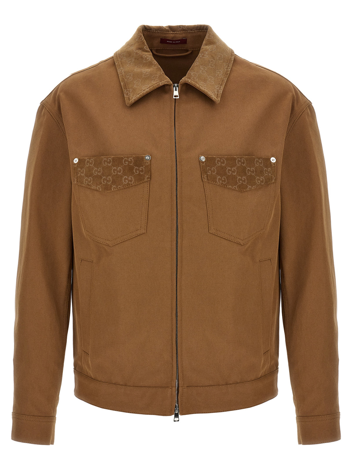 Veste longue Gucci en coton marron