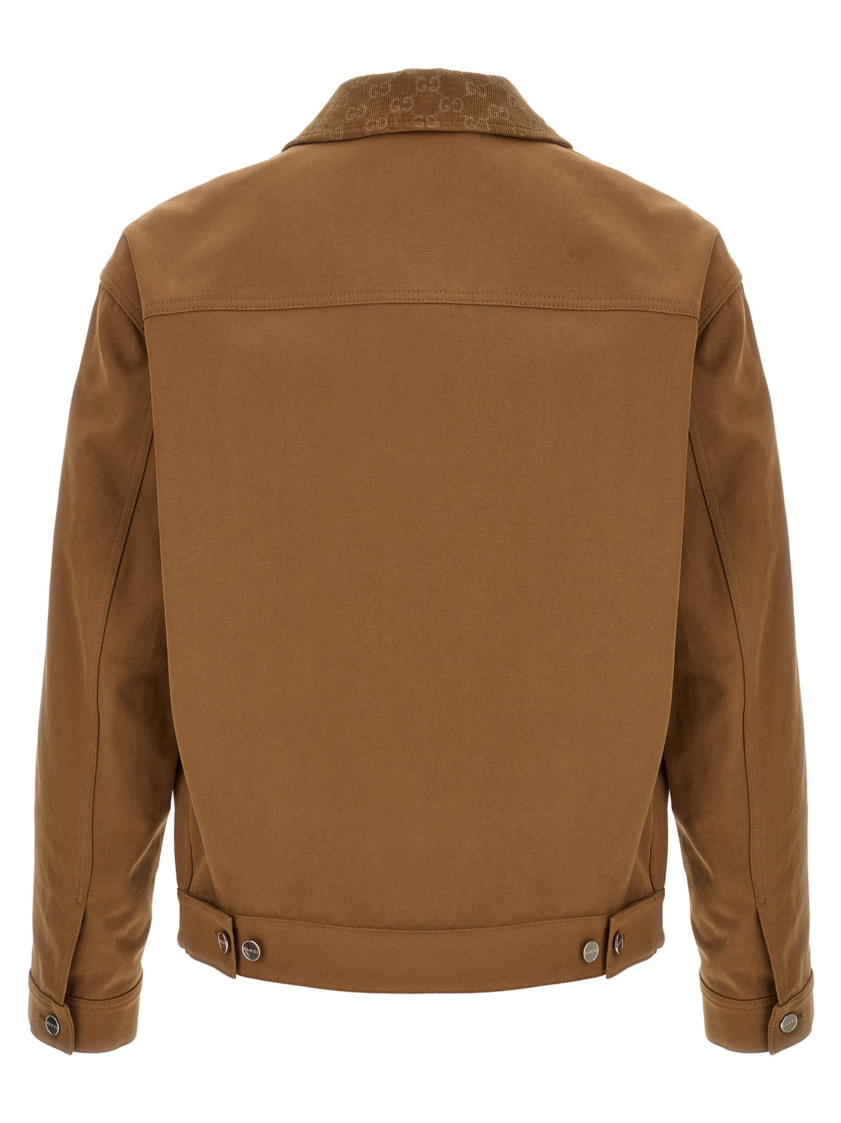 Veste longue Gucci en coton marron