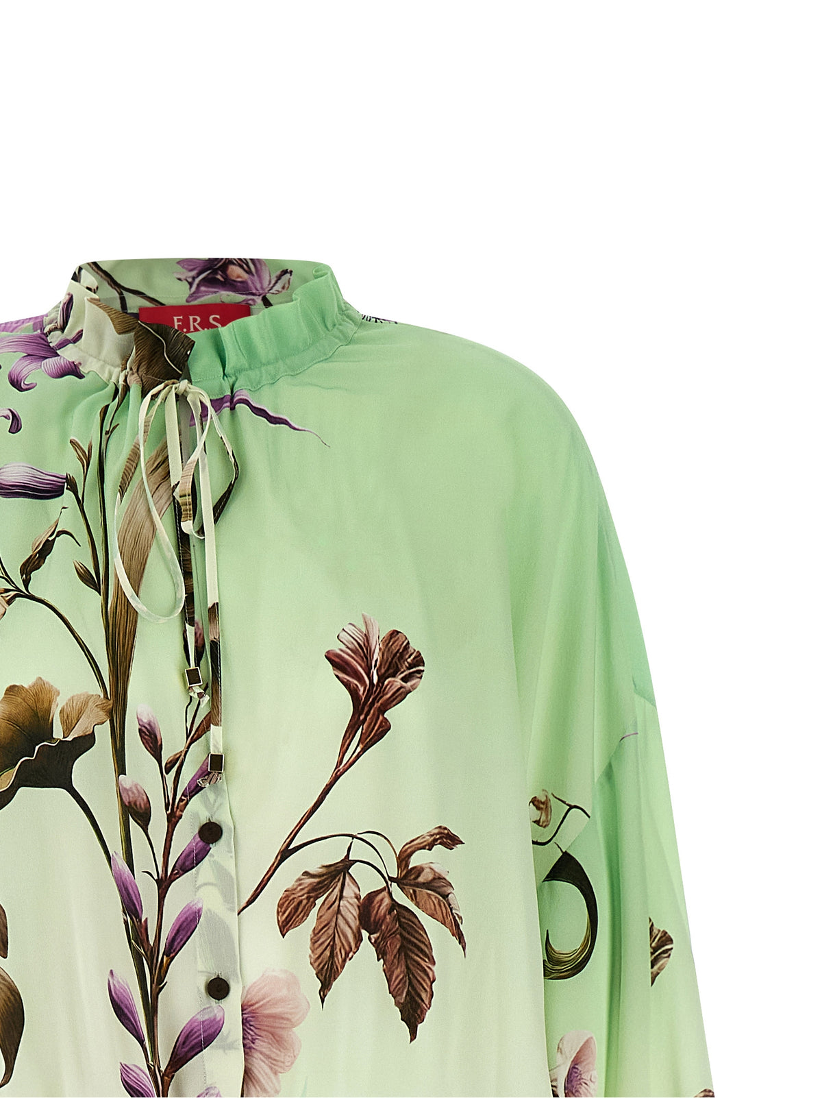 F.R.S. - FOR RESTLESS SLEEPERS Robe longue en soie bicolore