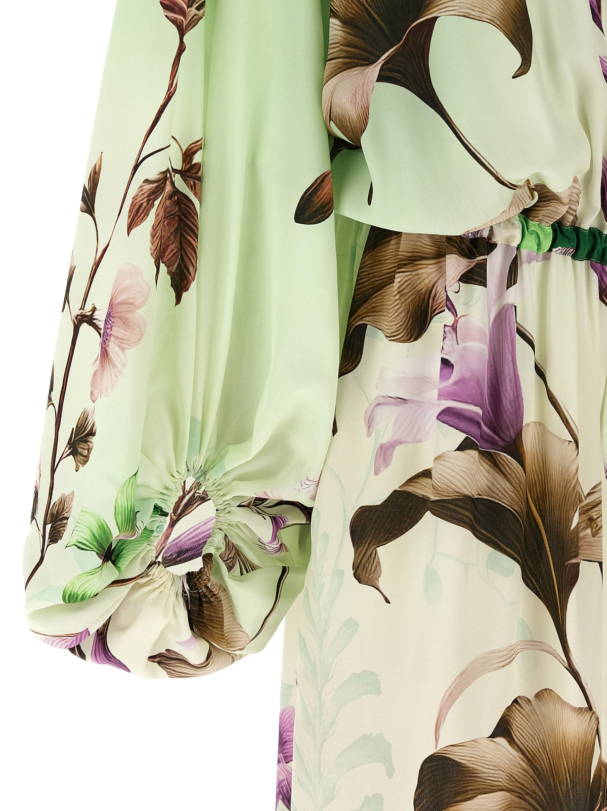 F.R.S. - FOR RESTLESS SLEEPERS Robe longue en soie bicolore
