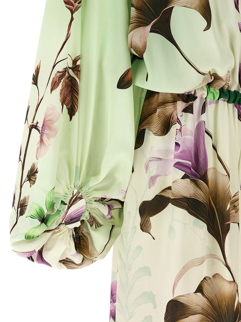 F.R.S. - FOR RESTLESS SLEEPERS Bicolor Silk Long Dress