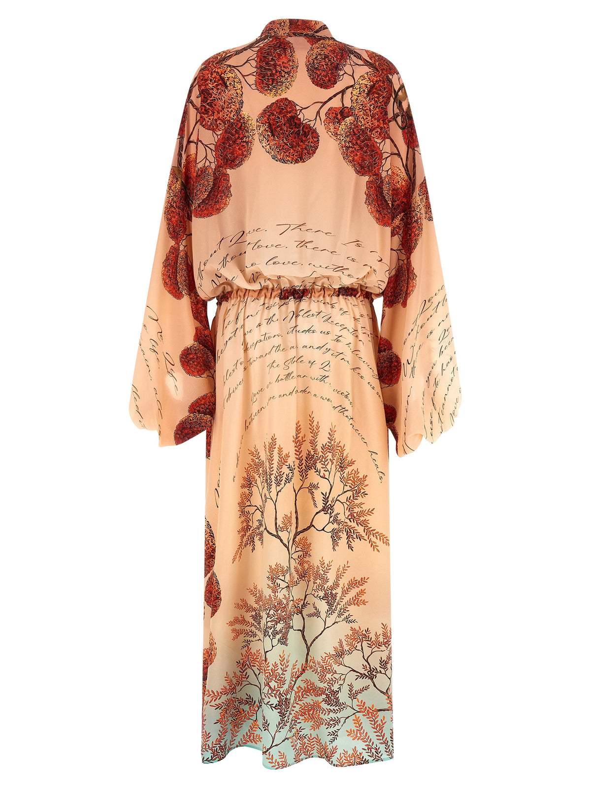 F.R.S. - FOR RESTLESS SLEEPERS Robe longue en soie multicolore