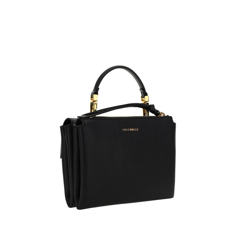 Coccinelle Black Calf Leather Bos Taurus Shoulder Bag