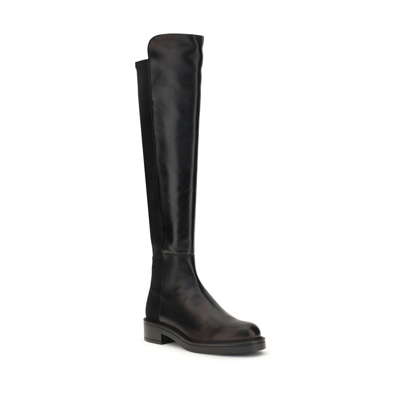 Stuart Weitzman Black Leather Celia Over The Knee Boots
