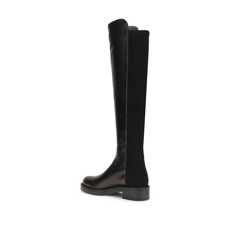 Stuart Weitzman Black Leather Celia Over The Knee Boots