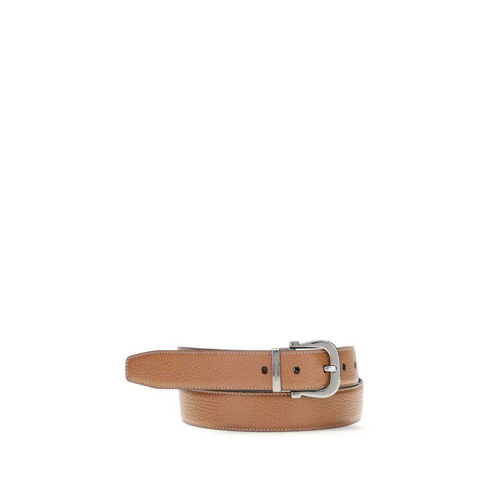 Ceinture Ferragamo Bos Taurus Regular en cuir de veau marron