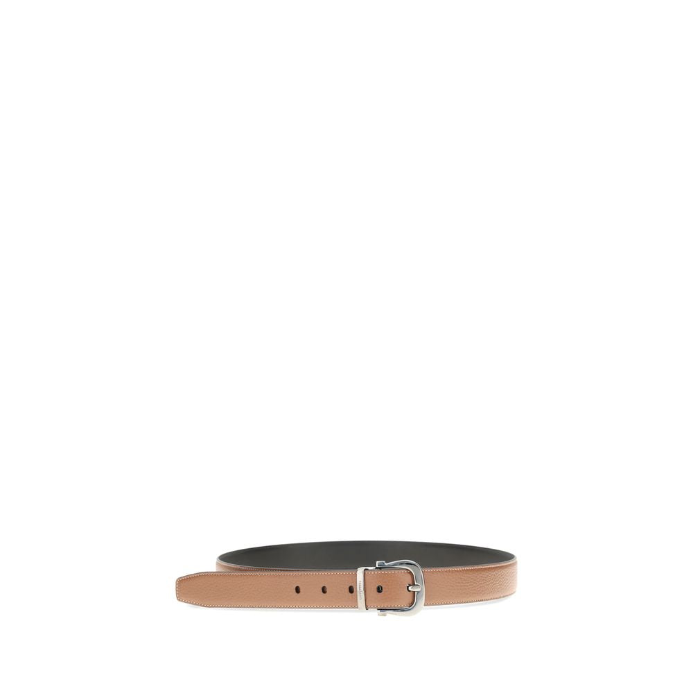 Ceinture Ferragamo Bos Taurus Regular en cuir de veau marron