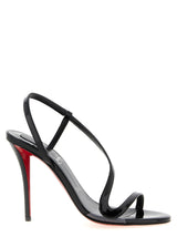 Christian Louboutin Rosa Z Black Calfskin Stiletto Heel Sandals