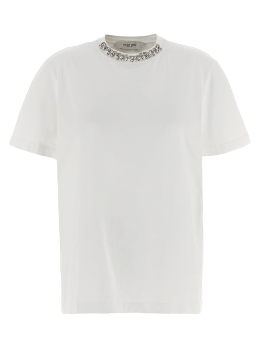 T-shirt en coton blanc Golden Goose