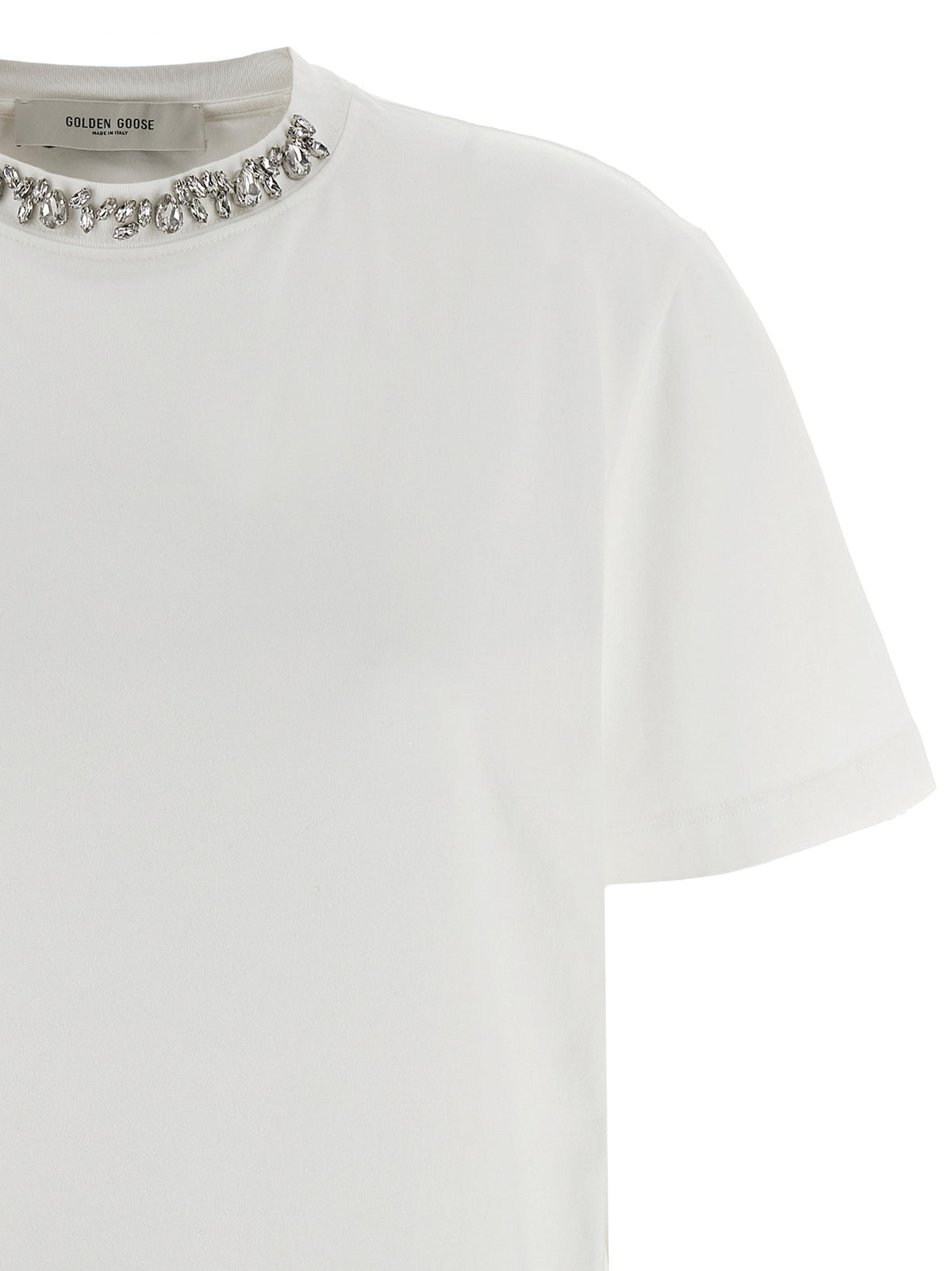 T-shirt en coton blanc Golden Goose