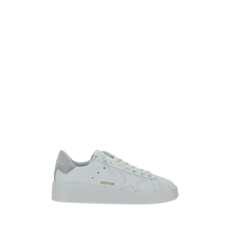 Baskets à plateforme Golden Goose en cuir de veau blanc Bos Taurus