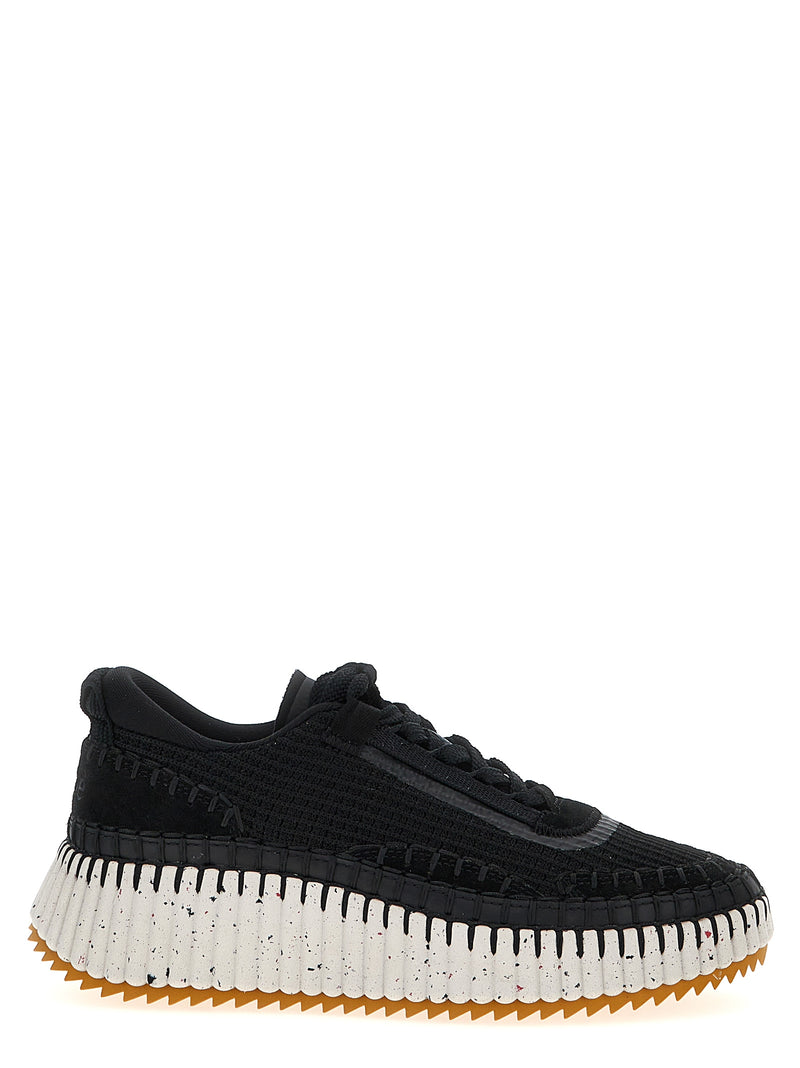 Chloé Bicolor Polyester Athletic Sneakers
