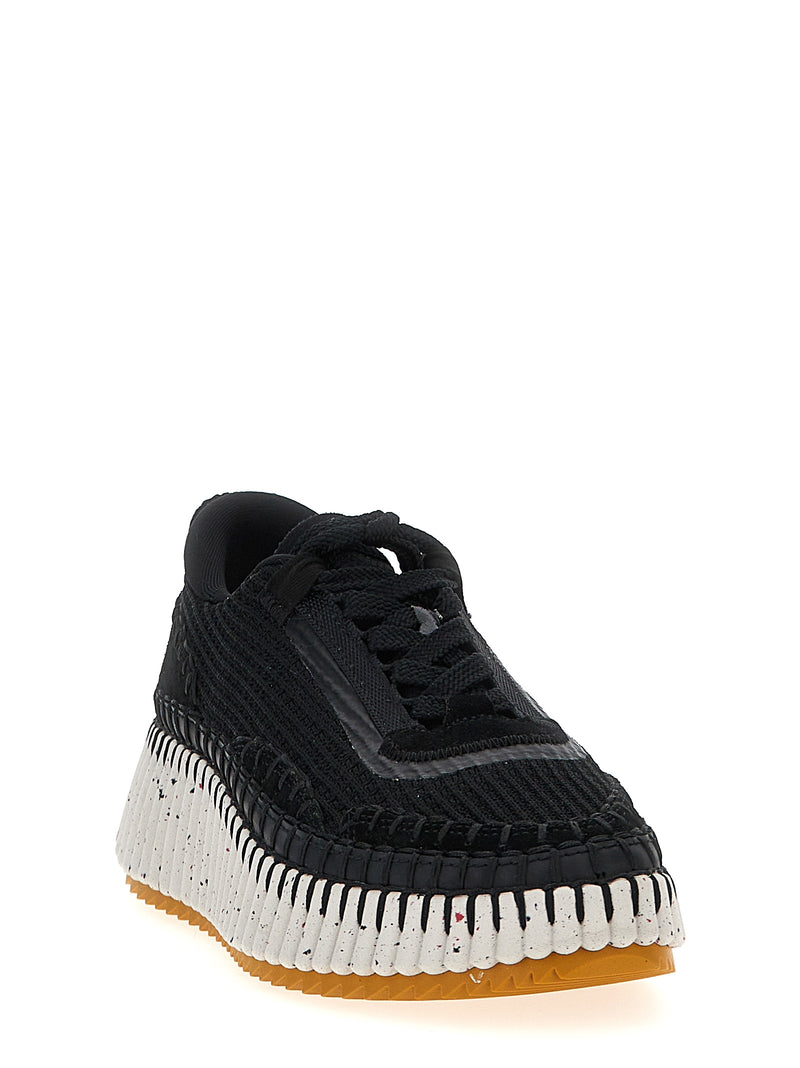 Chloé Bicolor Polyester Athletic Sneakers