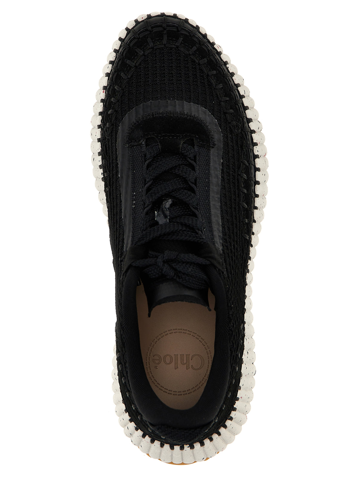 Chloé Bicolor Polyester Athletic Sneakers