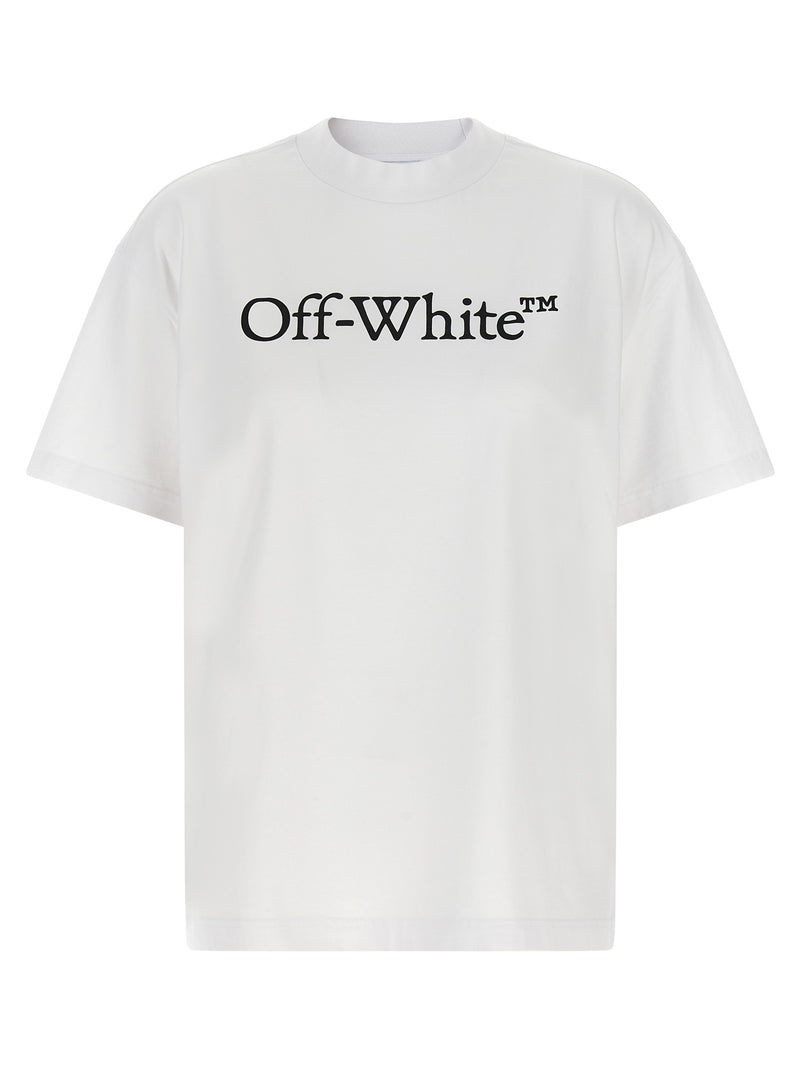 Off-White Big Logo Bookish White Cotton T-Shirt
