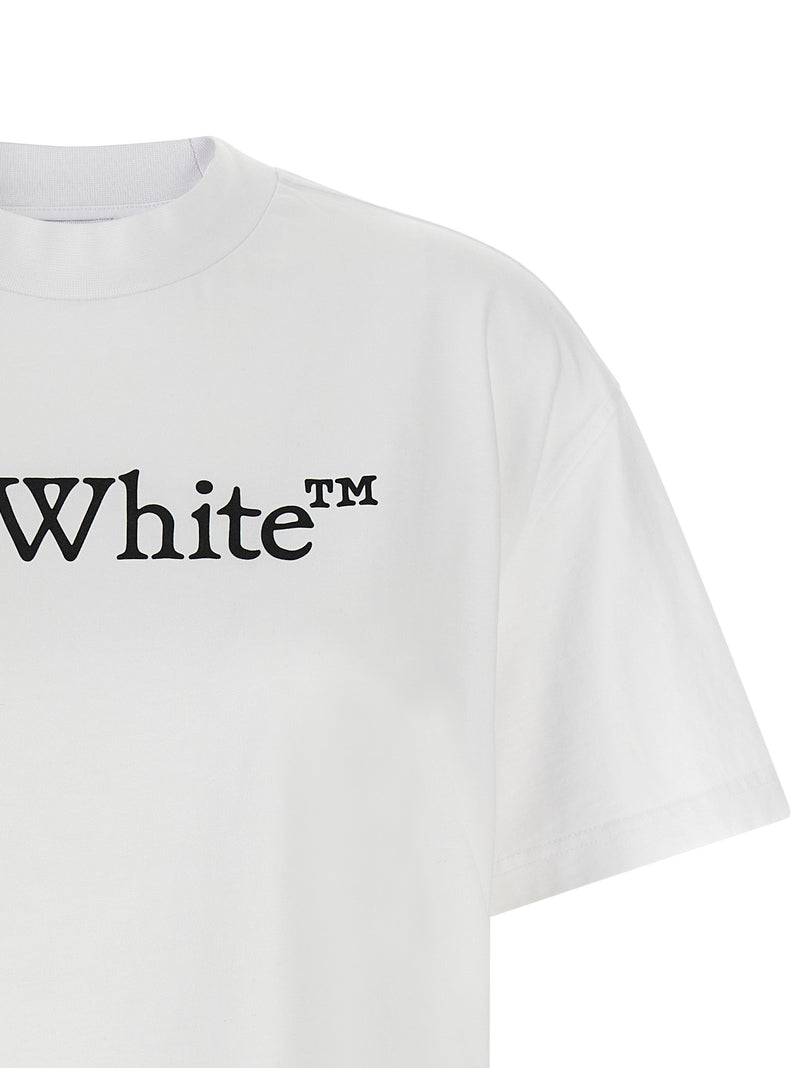Off-White Big Logo Bookish White Cotton T-Shirt