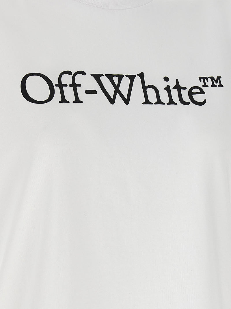 Off-White Big Logo Bookish White Cotton T-Shirt
