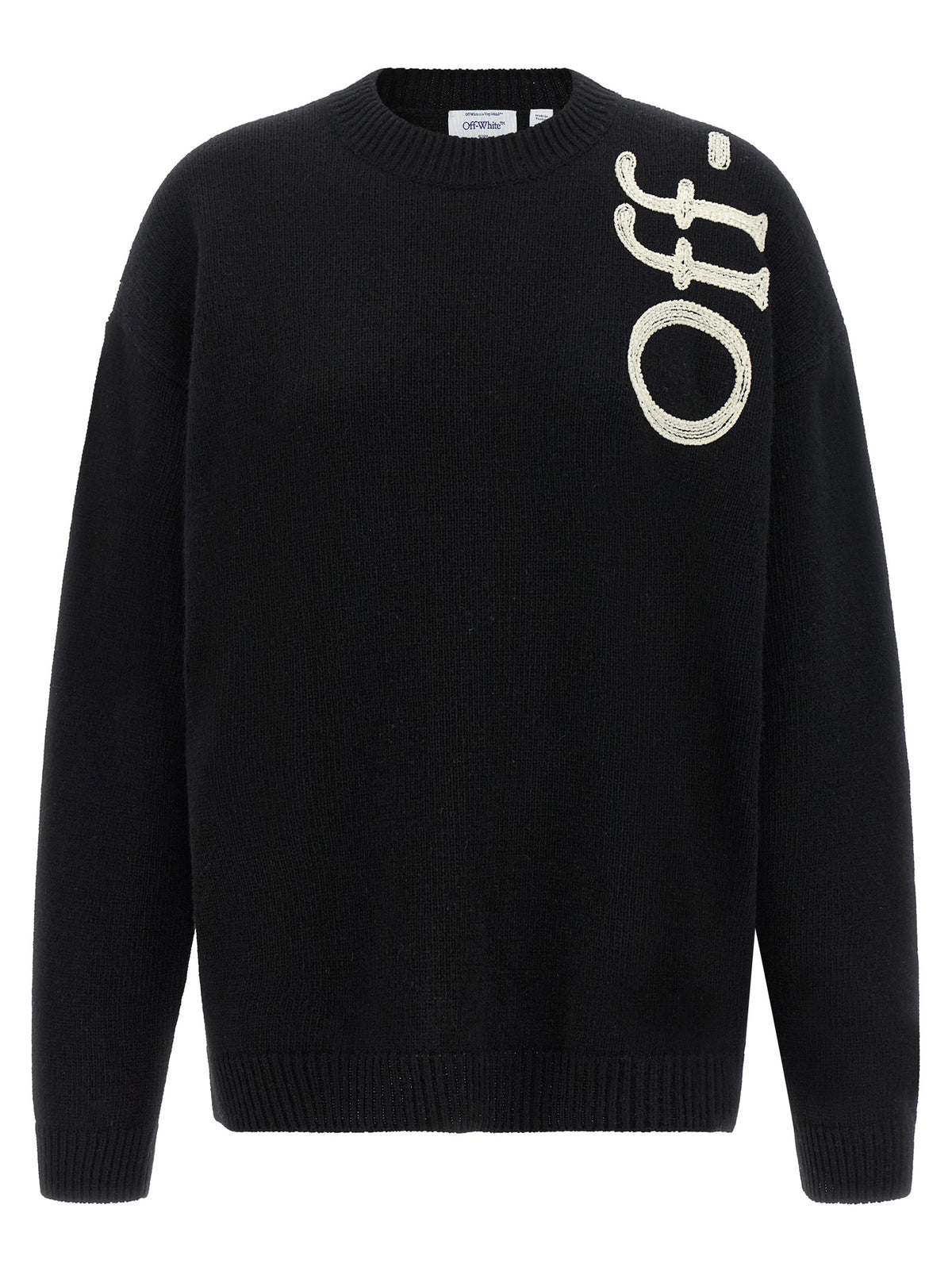 Off-White Bicolor Wool Cardigan