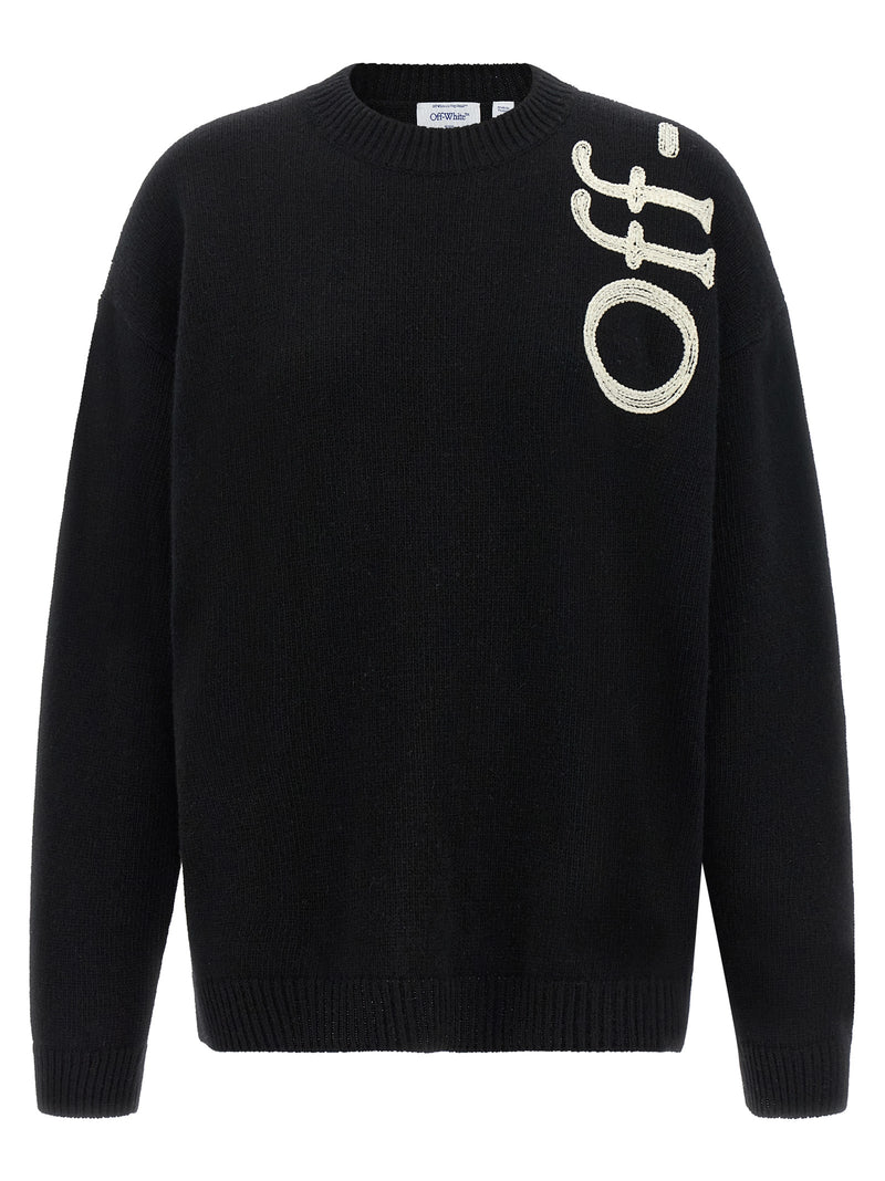Off-White Bicolor Wool Cardigan – Vertical Bookish Design