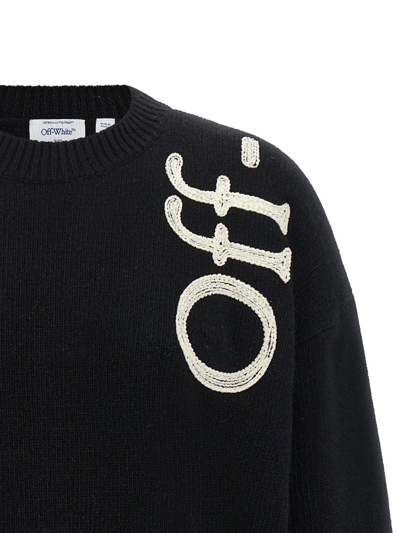 Off-White Bicolor Wool Cardigan – Vertical Bookish Design