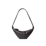 Sac bandoulière Lemaire en cuir d'agneau marron