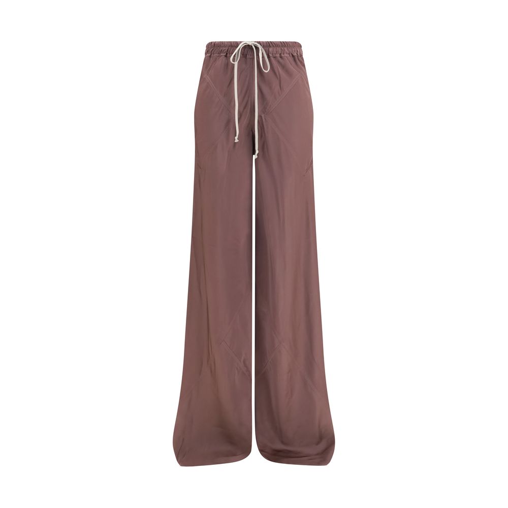 Pantalon décontracté en soie marron Rick Owens