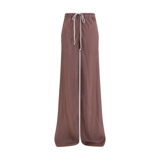 Pantalon décontracté en soie marron Rick Owens