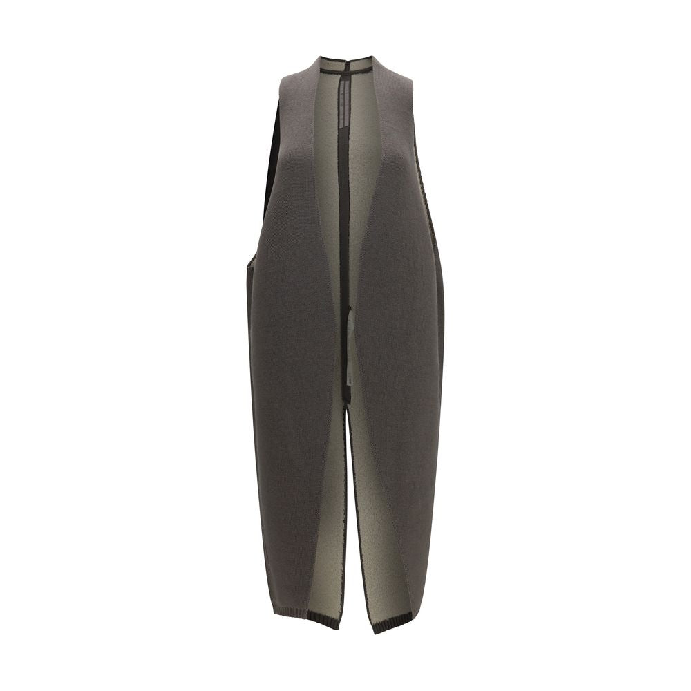 Veste sans manches Rick Owens en laine grise Oves Aries