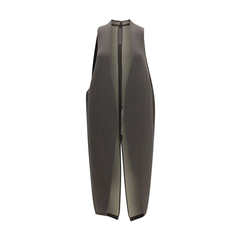 Veste sans manches Rick Owens en laine grise Oves Aries