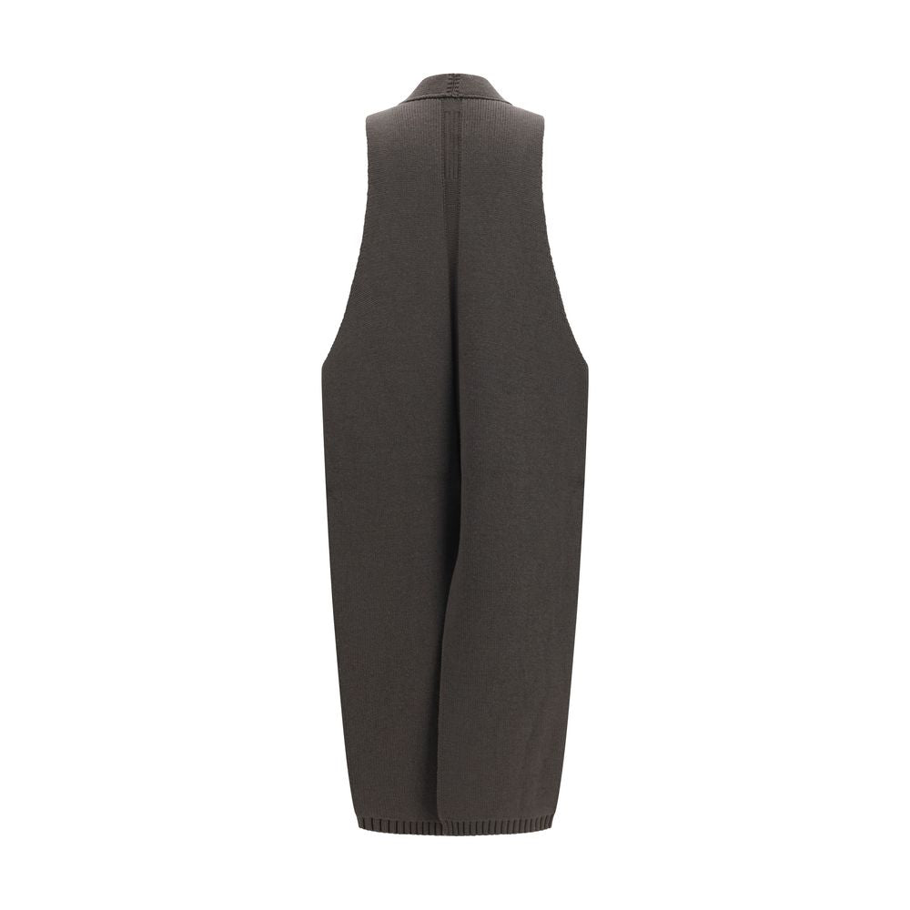 Veste sans manches Rick Owens en laine grise Oves Aries