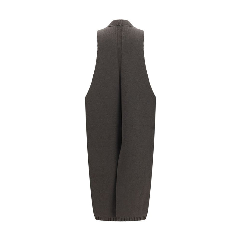 Veste sans manches Rick Owens en laine grise Oves Aries