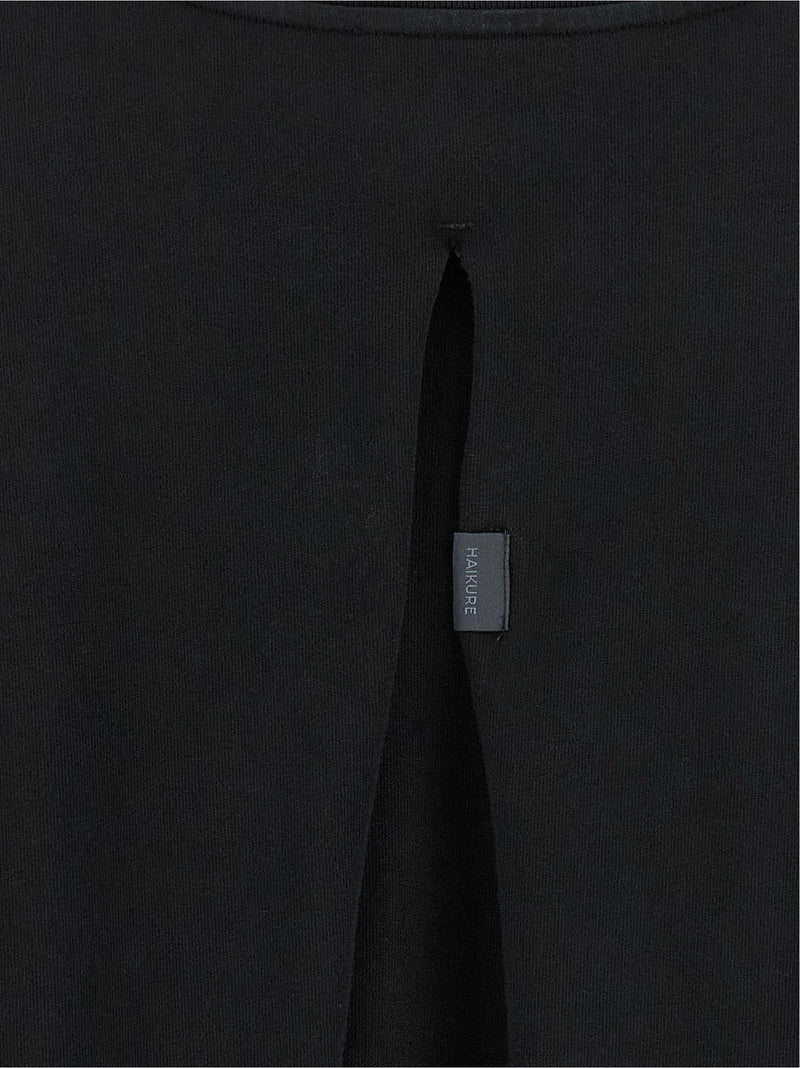 Haikure Gabrielle Black Cotton T-Shirt