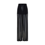Dolce & Gabbana Black Silk Casual Pants for Women