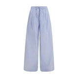Dolce & Gabbana Blue Cotton Casual Pants for Women