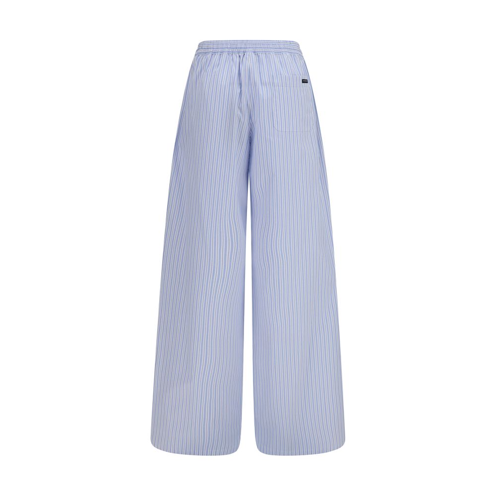 Dolce & Gabbana Blue Cotton Casual Pants for Women
