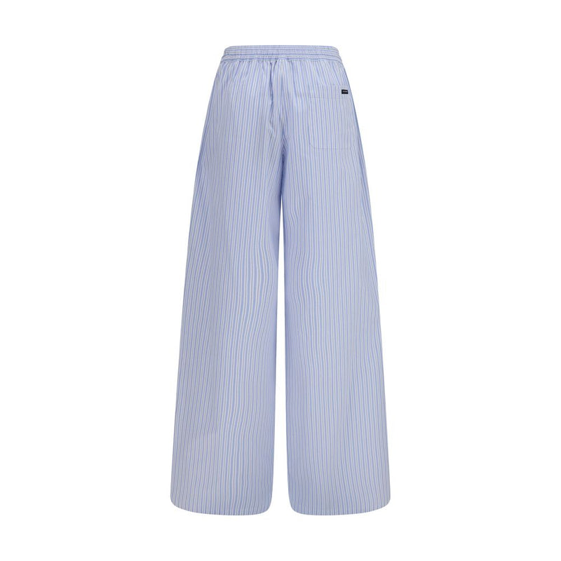 Dolce & Gabbana Blue Cotton Casual Pants for Women