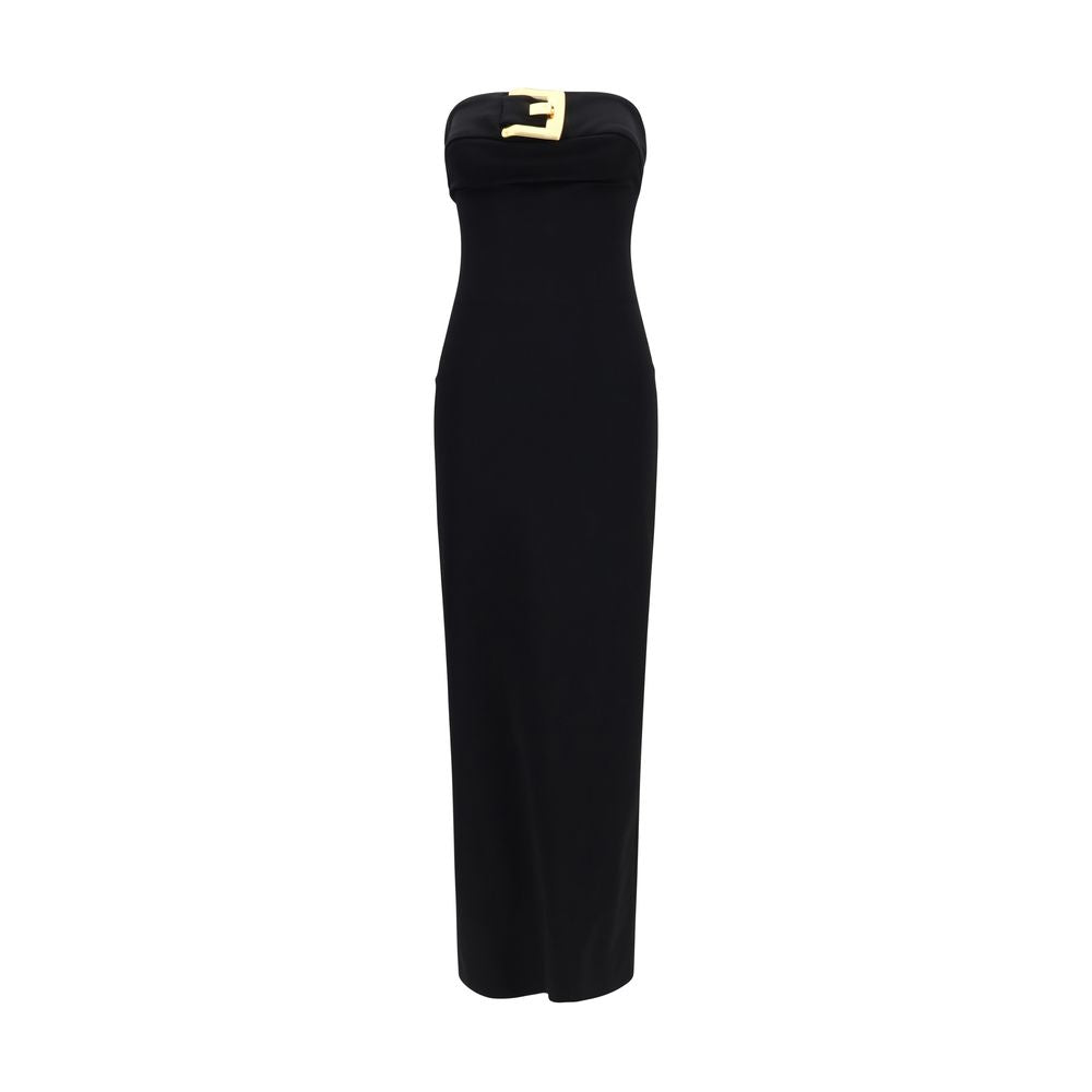 Robe Cocktail Noire en Viscose Balmain