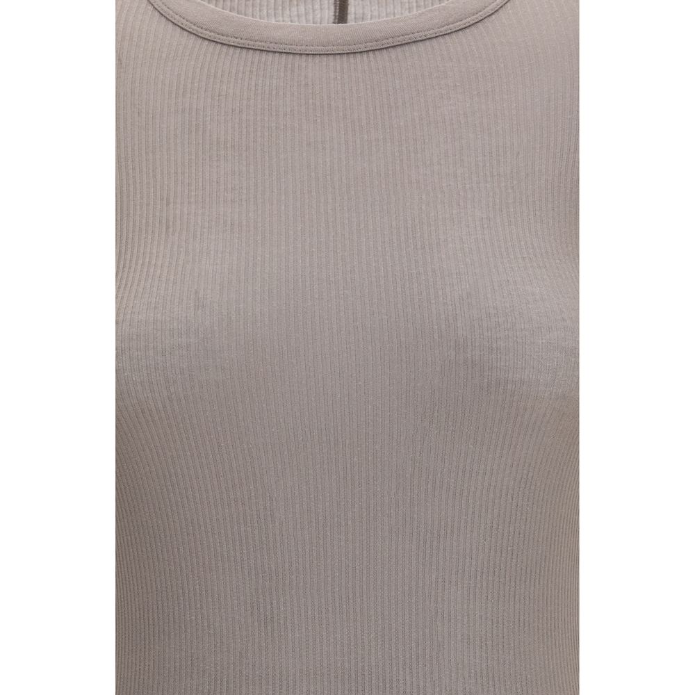T-shirt à manches longues Rick Owens en viscose gris