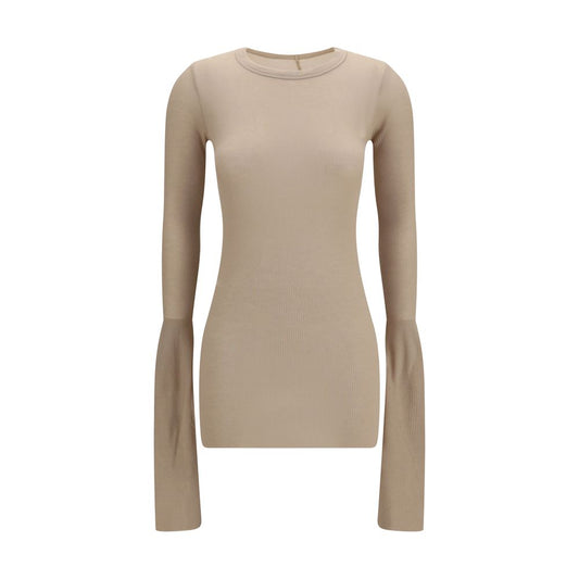 Chemise en viscose beige Rick Owens