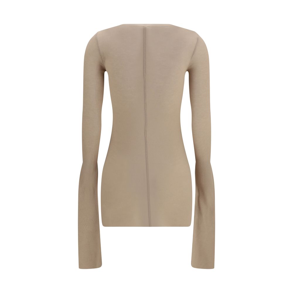 Chemise en viscose beige Rick Owens