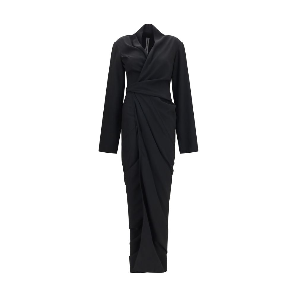 Robe décontractée noire en viscose Rick Owens